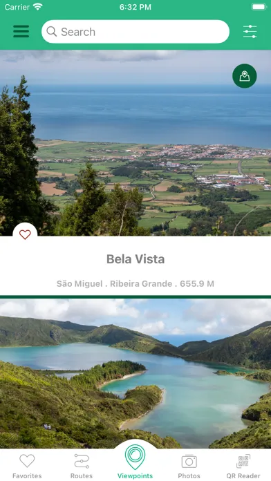 Ảnh chụp màn hình của Azores Viewpoints