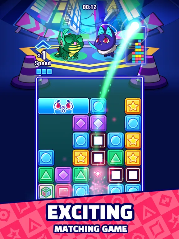 Скриншоты Neon Rumble - Puzzle Match PvP iPad 