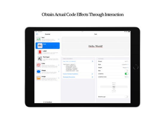 UI HandBook iPad  Screenshots