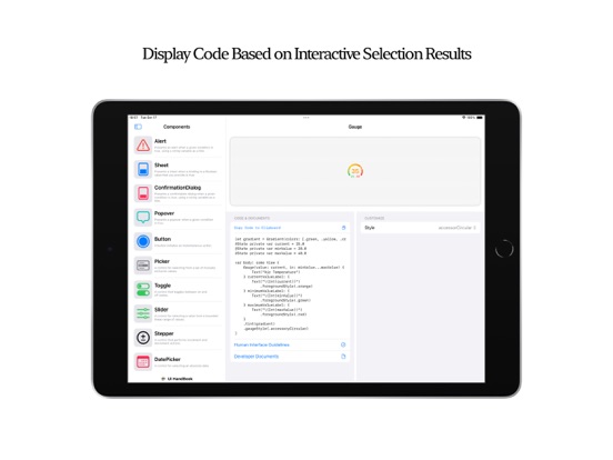 UI HandBook iPad  Screenshots