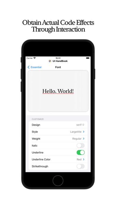 UI HandBook Screenshots