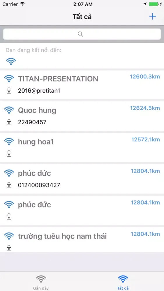 Tangkapan skrin Tìm Wifi Free