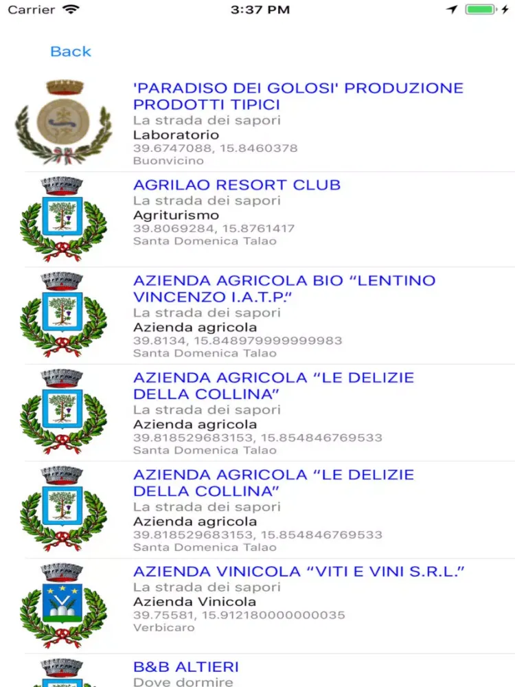 Скриншоты Borghi del Lao iPad 