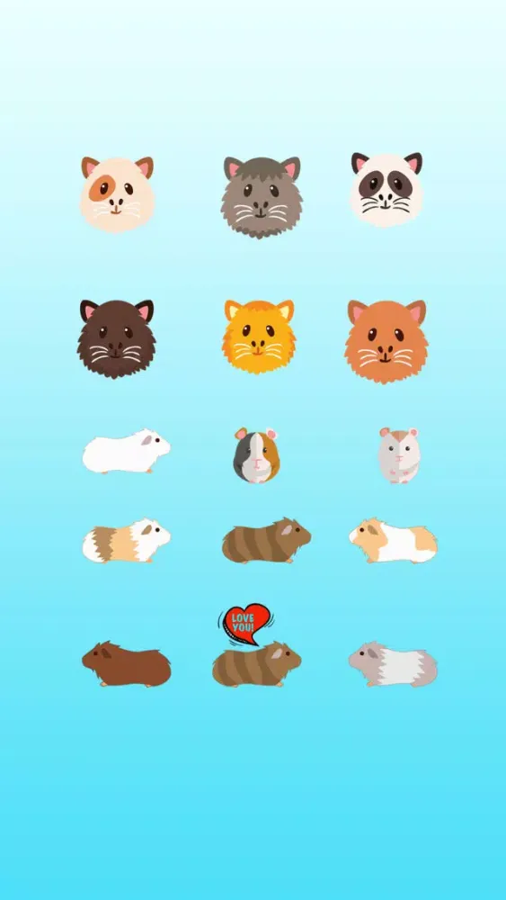 Capturas de pantalla de Guinea Pig Stickers