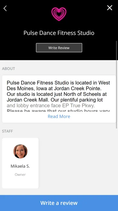 Pulse Dance Fitness Studio应用截图