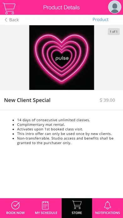 Pulse Dance Fitness Studio应用截图