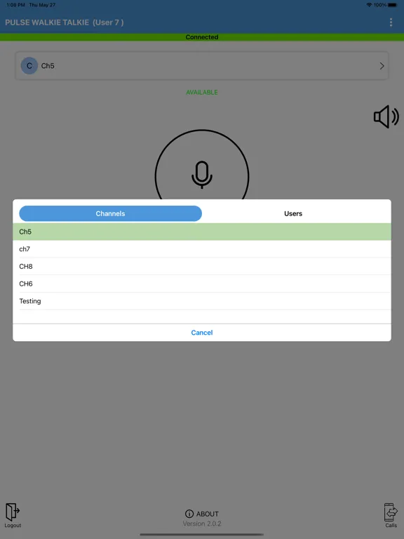 Скриншоты Pulse PTT Walkie Talkie iPad 