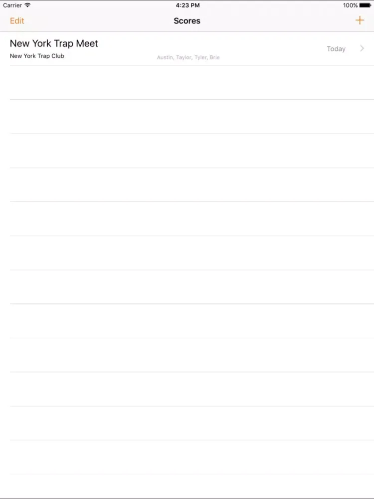 Captures d'écran de Trap Score Sheet iPad 