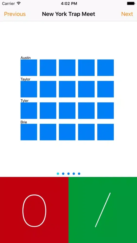 Captures d'écran de Trap Score Sheet