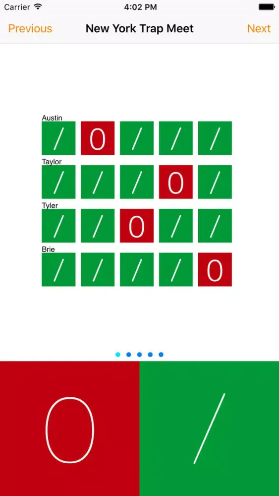 Captures d'écran de Trap Score Sheet