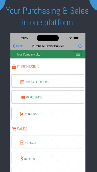 Purchase Order Builder स्क्रीनशॉट
