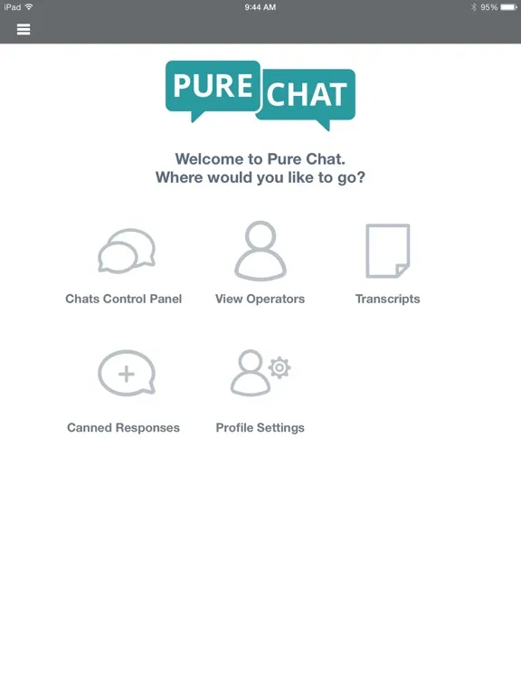 Pure Chat : Live Website Chat iPad  Screenshots