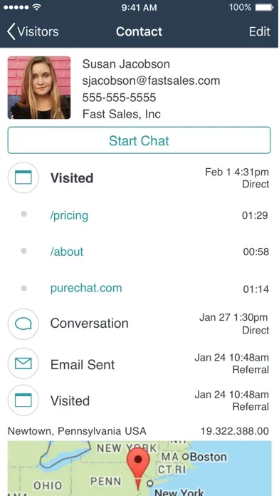 Pure Chat : Live Website Chat Screenshots