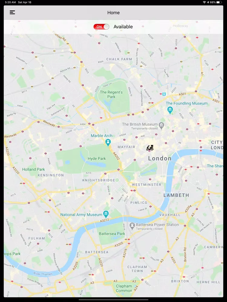 PURPLE Driver APP iPad  Ekran Görüntüleri