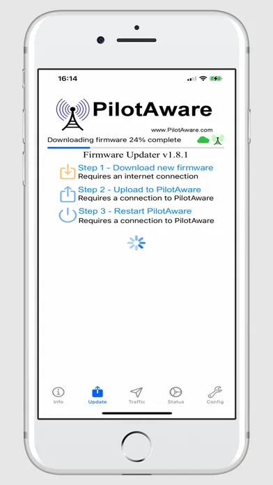Скриншоты PilotAware Firmware Updater
