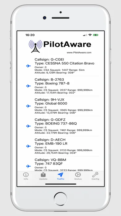 Скриншоты PilotAware Firmware Updater