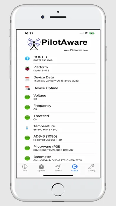 Скриншоты PilotAware Firmware Updater