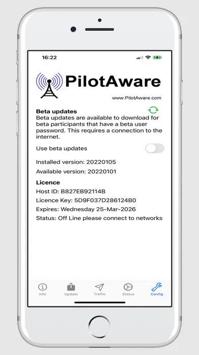 Скриншоты PilotAware Firmware Updater