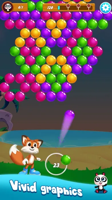 Bubble Shooter: Rescue Panda应用截图