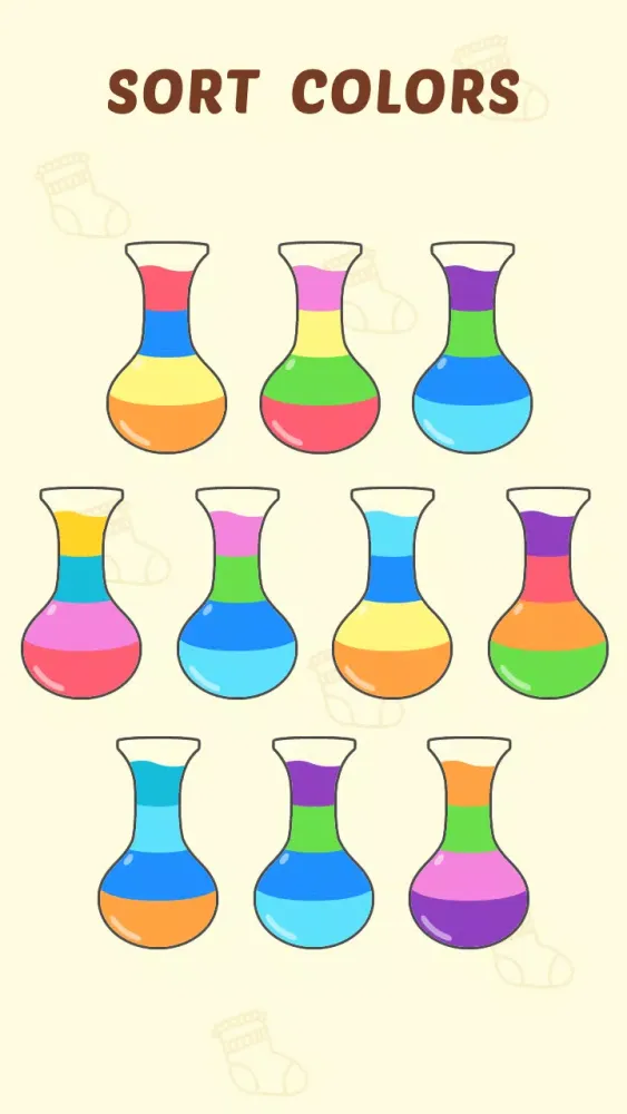 Ảnh chụp màn hình của Water Sort - Sort Color Puzzle