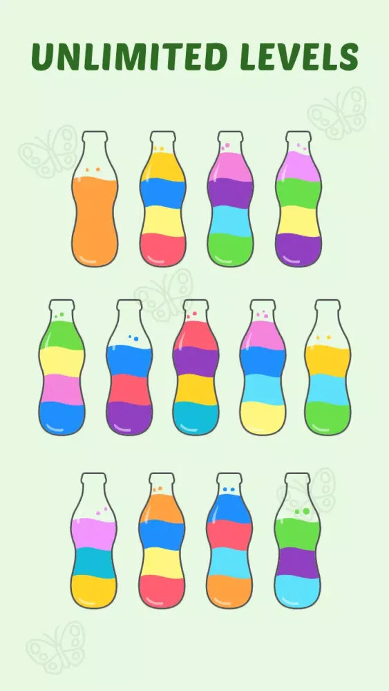 Ảnh chụp màn hình của Water Sort - Sort Color Puzzle