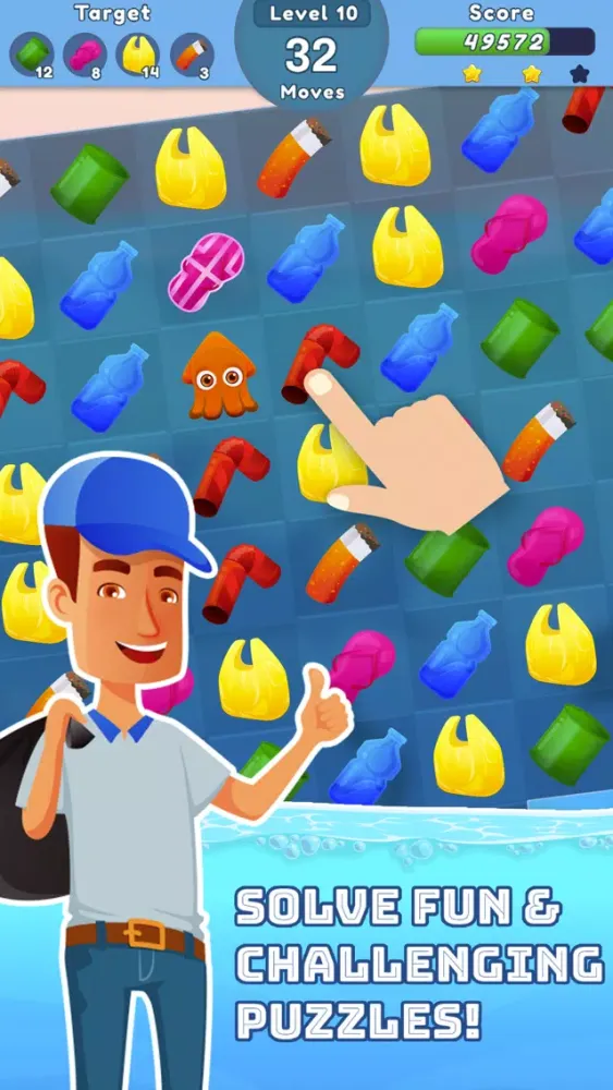Tangkapan layar Ocean Sweep: A Match 3 Game