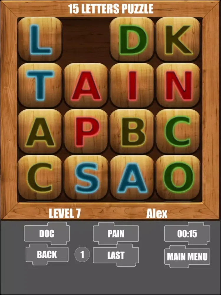 Captures d'écran de Four Words Puzzle HD iPad 