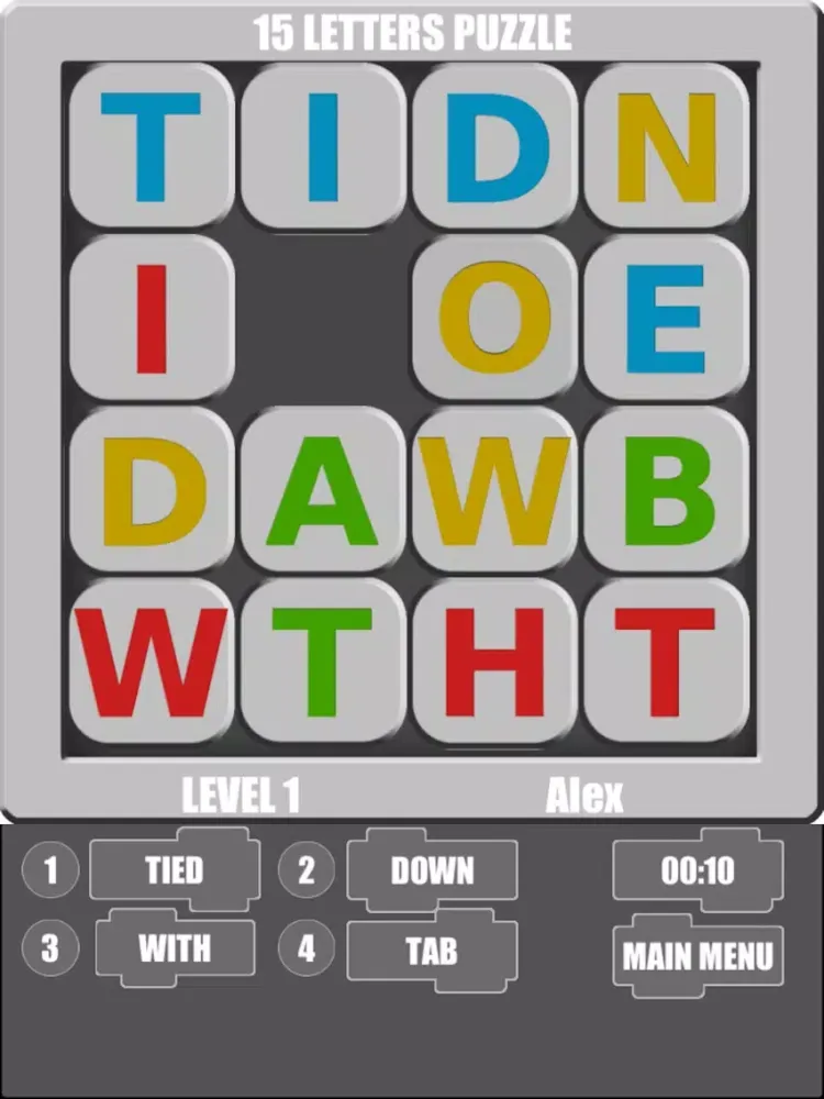 Captures d'écran de Four Words Puzzle HD iPad 