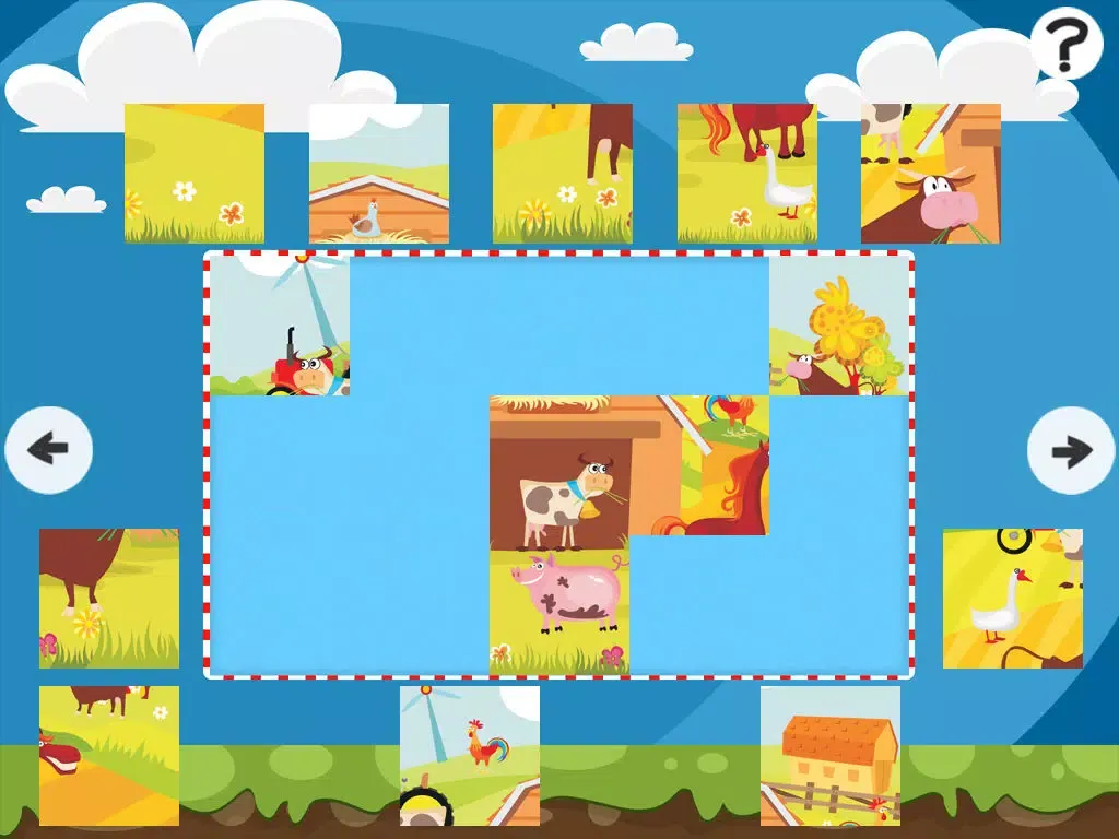 Tangkapan skrin Farm Puzzles - Animals jigsaw puzzle game for children and parents with the world of the barn iPad 