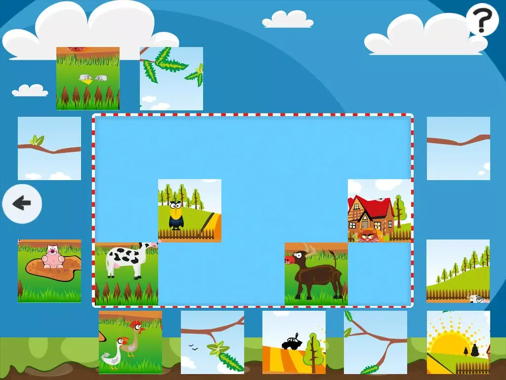 Tangkapan skrin Farm Puzzles - Animals jigsaw puzzle game for children and parents with the world of the barn iPad 