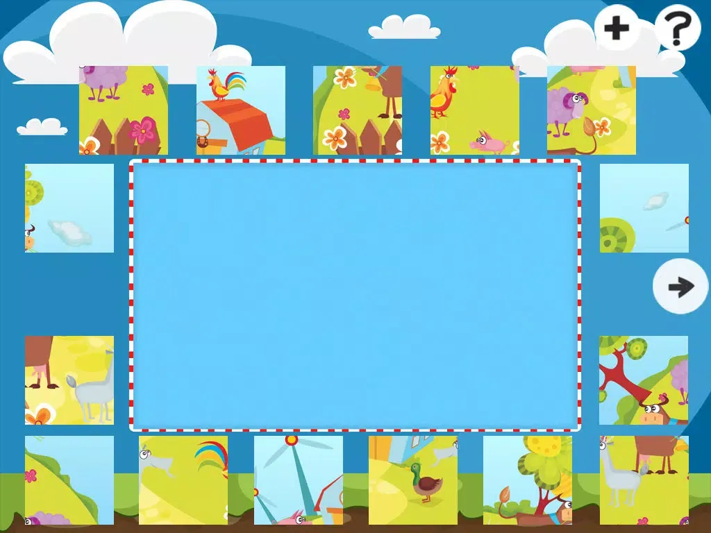 Tangkapan skrin Farm Puzzles - Animals jigsaw puzzle game for children and parents with the world of the barn iPad 