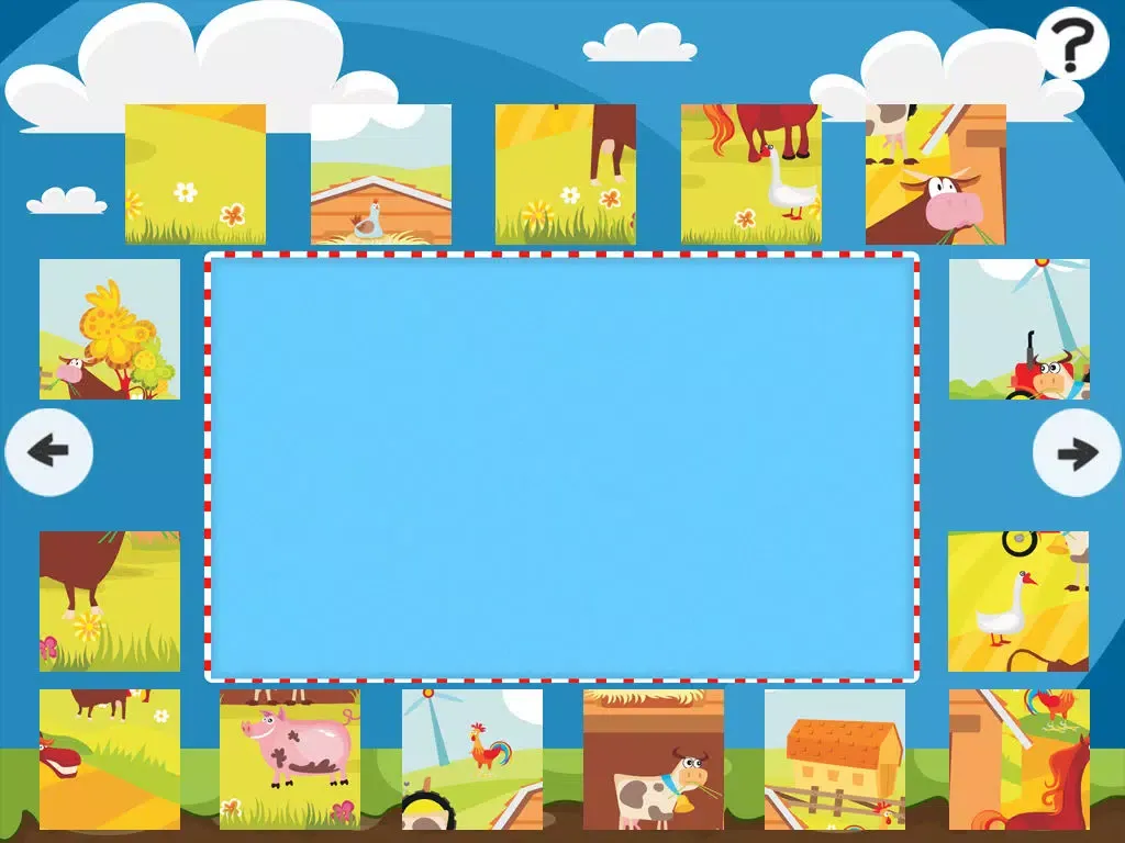 Tangkapan skrin Farm Puzzles - Animals jigsaw puzzle game for children and parents with the world of the barn iPad 