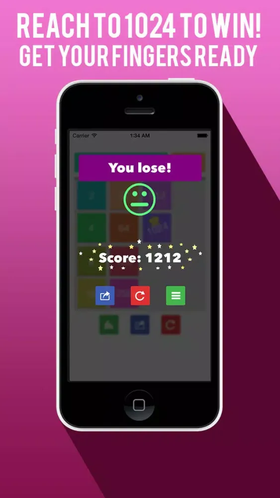 Zrzuty ekranu 1024+ Free Math Puzzle Game (easier than 2048)