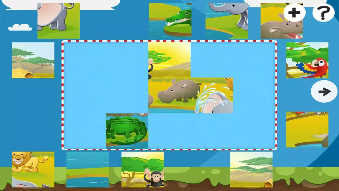 Safari Puzzles - Animals jigsaw puzzle game for children and parents with the world of the savannah Screenshots