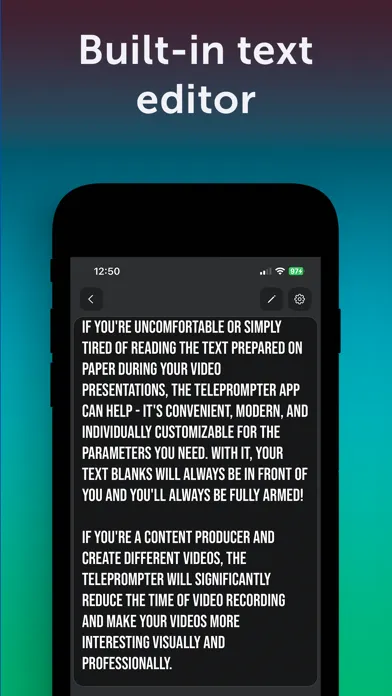 Скриншоты Teleprompter Automatic