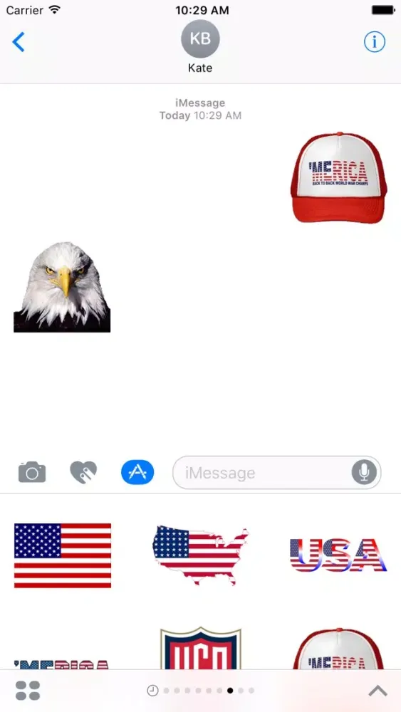 USA Emoji Stickers - Merica Ekran Görüntüleri