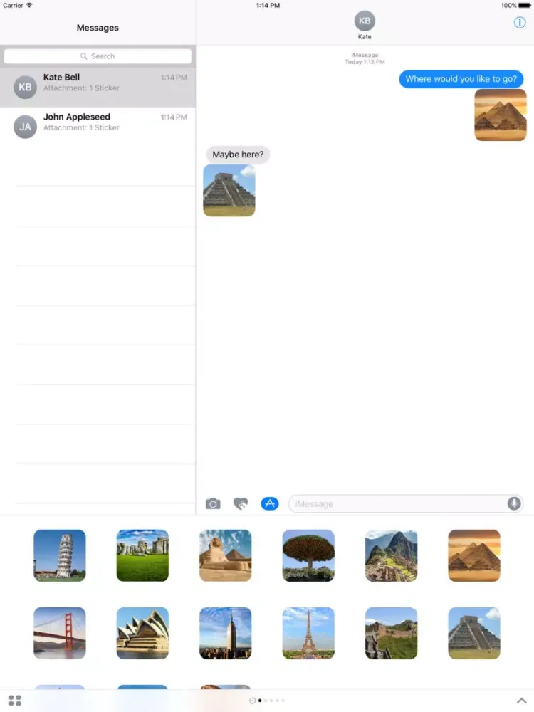 Wonders of the World Emoji Stickers iPad  स्क्रीनशॉट