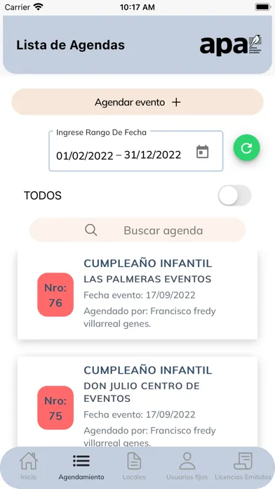 APA Licencias 스크린샷