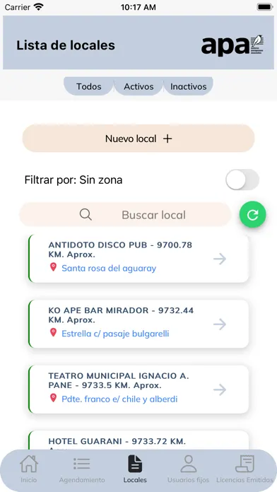 APA Licencias 스크린샷