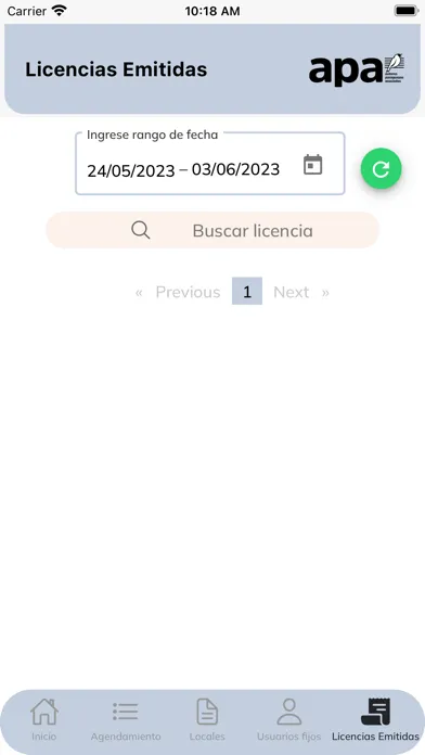 APA Licencias 스크린샷
