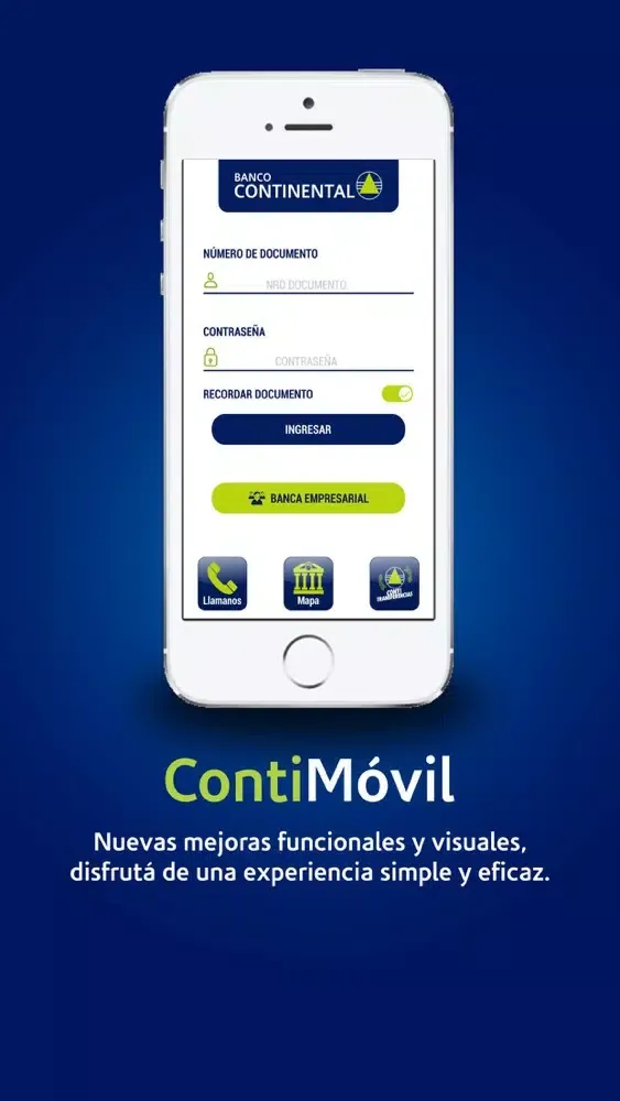 Zrzuty ekranu Banco Continental