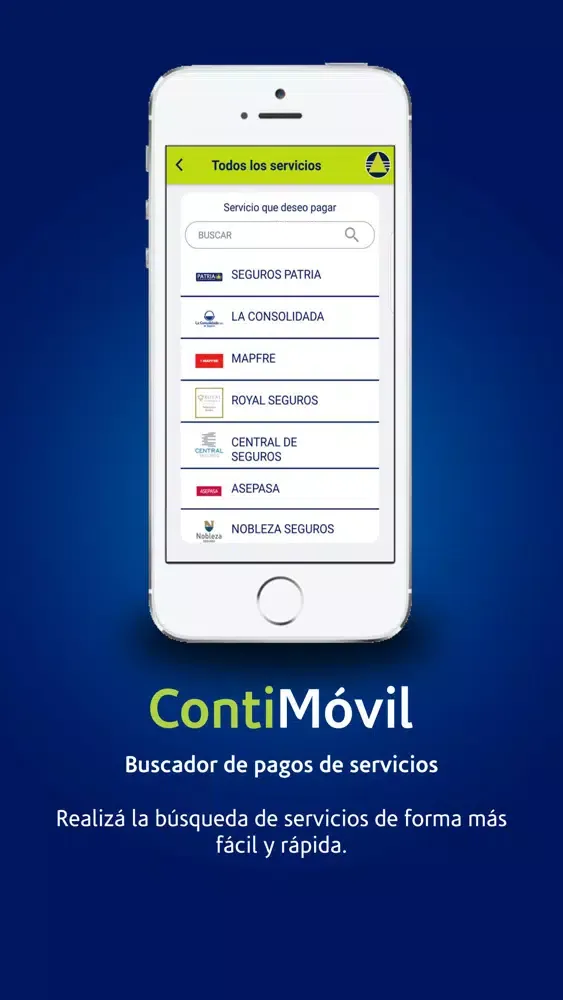 Zrzuty ekranu Banco Continental