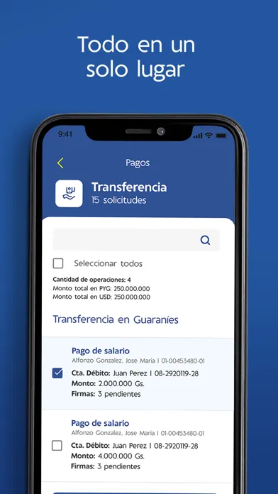 Capturas de tela do Banca Empresas