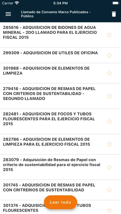 Tangkapan layar DNCP Notificaciones