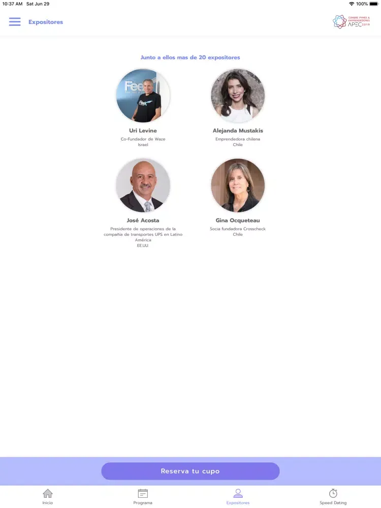 Cumbre Pymes y Emprendedores iPad  سکرین شاٹس