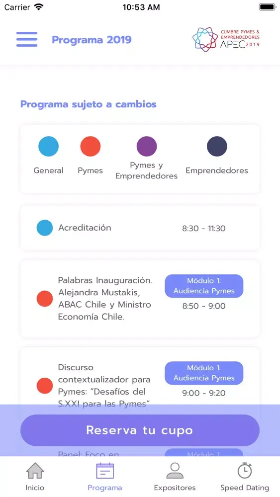 Cumbre Pymes y Emprendedores سکرین شاٹس