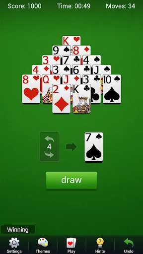 Tangkapan skrin Pyramid Solitaire - Card Games