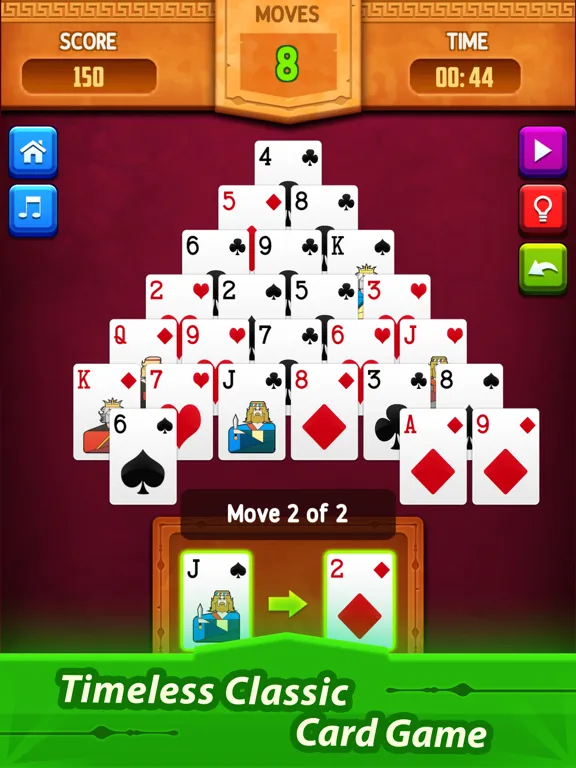 Pyramid Solitaire: Card Game iPad  Screenshots