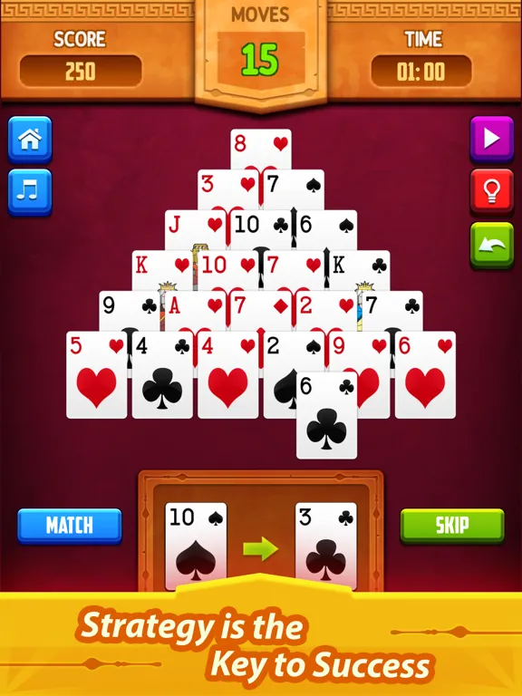 Pyramid Solitaire: Card Game iPad  Screenshots