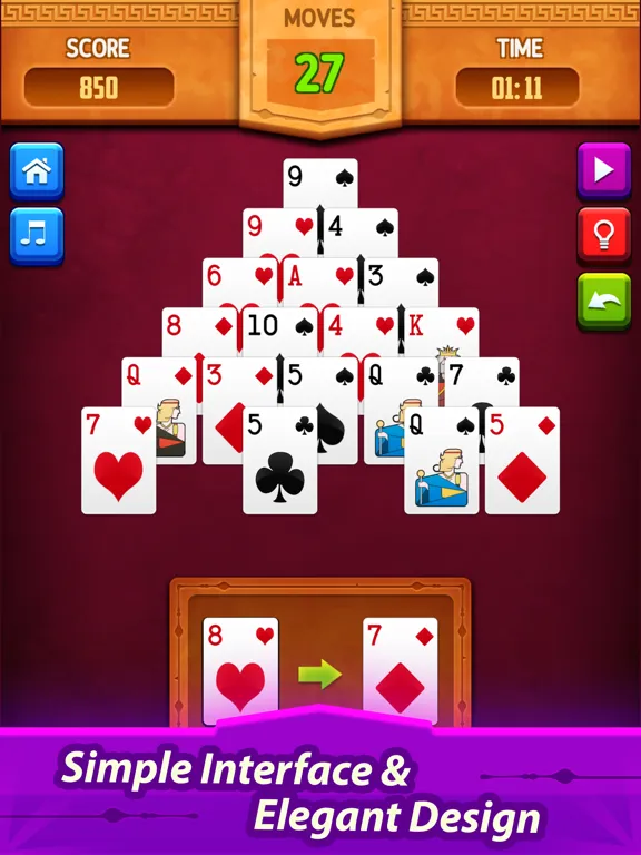 Pyramid Solitaire: Card Game iPad  Screenshots